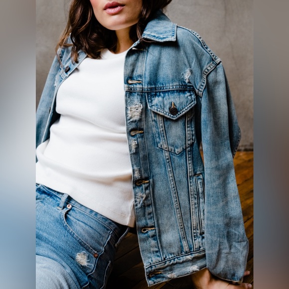 Able Merly Denim Jacket size Small - Picture 8 of 9